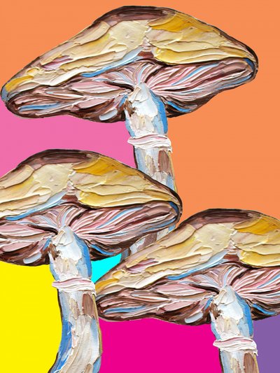 Arte Pop com Cogumelos Psicadélicos de Alice Straker