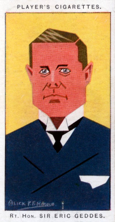Sir Eric Campbell Geddes, político britânico, 1926 de Alick P. F. Ritchie
