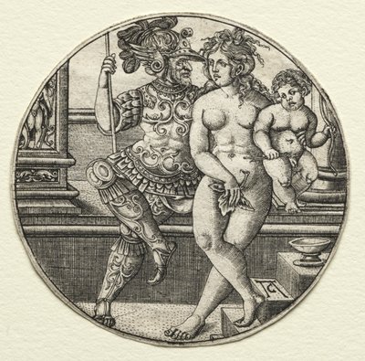Marte, Vênus e Cupido de Allaert Claesz