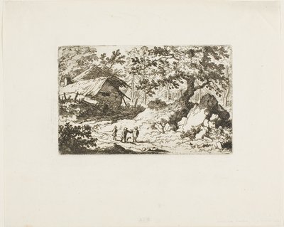 A cabana em ruínas de Allaert van Everdingen
