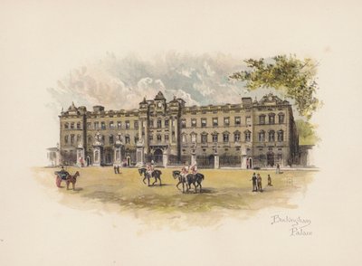 Londres familiar: Palácio de Buckingham (litografia a cores) de Allan F. Barraud