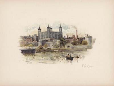 Londres familiar: A Torre (litografia a cores) de Allan F. Barraud