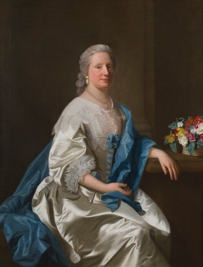 Retrato de Anne Leighton (óleo sobre tela) de Allan Ramsay