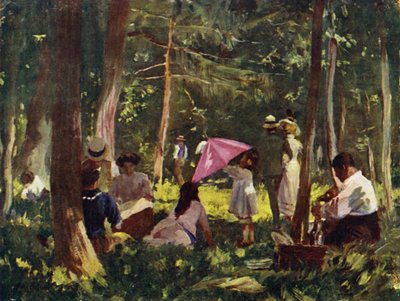 Paris: A Corner in the Bois (lito a cores) de Allan Stewart