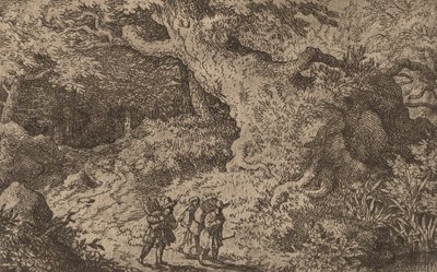 Uma Floresta Grossa, provavelmente c. 16451656. de Allart van Everdingen