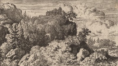Abetos no Desfiladeiro, provavelmente c. 16451656. de Allart van Everdingen