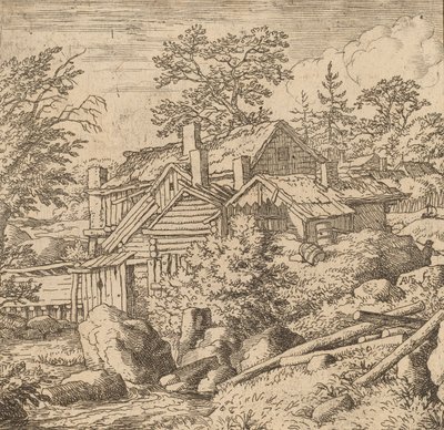 Hamlet em um lado da montanha, provavelmente c. 16451656. de Allart van Everdingen