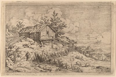 Man near Entry of a Ruinous Hedge de Allart van Everdingen