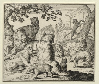 Reynard the Fox: Lion ordena busca por Reynard de Allart van Everdingen