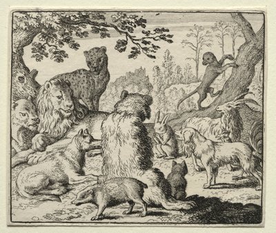 Reynard the Fox: Ordens de Leão Procure Reynard. de Allart van Everdingen