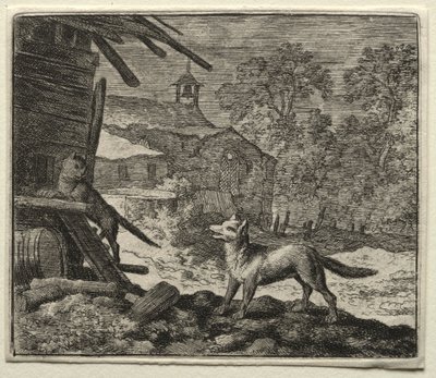 Reynard the Fox: Reynard Engana o Gato. de Allart van Everdingen