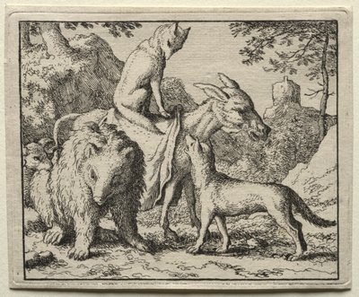 Reynard the Fox: Reynard e seus companheiros de Allart van Everdingen