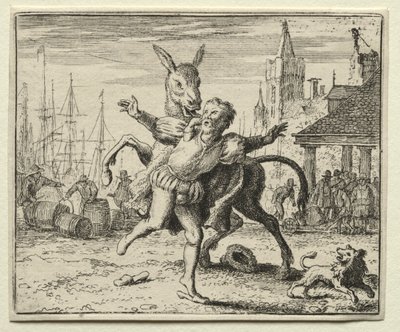 Reynard o Fox: O burro ciumento. de Allart van Everdingen