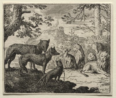 Reynard the Fox: Os parentes de Reynard deixam o tribunal de Allart van Everdingen