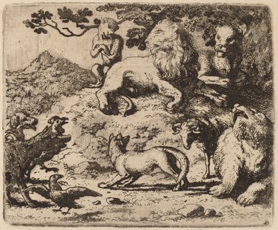 Os inimigos de Reynard estão consternados, provavelmente c. 16451656. de Allart van Everdingen