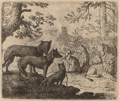Os parentes de Reynard imploram por ele, provavelmente c. 16451656. de Allart van Everdingen