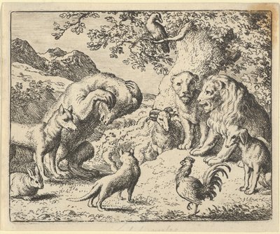 O Urso Busca Justiça do Leão Contra Renard, 1650-75. de Allart van Everdingen