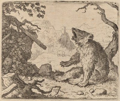 O Urso Enviado como Mensageiro, provavelmente c. 16451656. de Allart van Everdingen