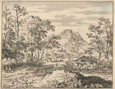 O rio largo, século XVII. de Allart van Everdingen