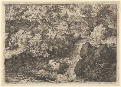 A Cascata Junto ao Moinho, Séc. XVII. de Allart van Everdingen