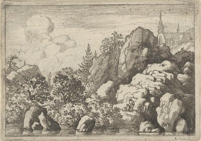 A Igreja da Colina, século XVII. de Allart van Everdingen