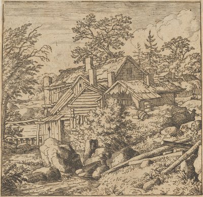A Aldeia do Lado da Montanha, meados do século XVII., meados do século XVII. de Allart van Everdingen