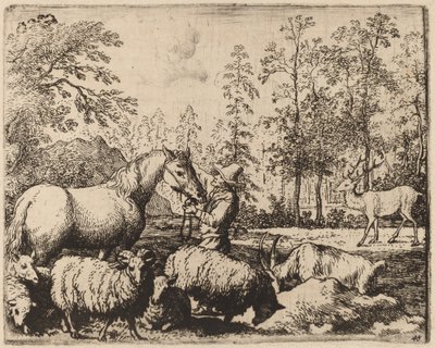 O Cavalo e o Cervo, provavelmente c. 16451656. de Allart van Everdingen