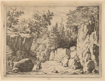 A Inscrição na Rocha, provavelmente c. 16451656. de Allart van Everdingen