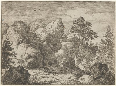 A Rocha pontiaguda, século XVII. de Allart van Everdingen