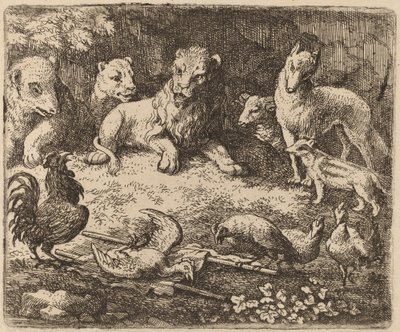 The Galo Charges Reynard, provavelmente c. 16451656. de Allart van Everdingen