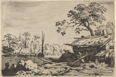 A Cabana Ruína, século XVII. de Allart van Everdingen
