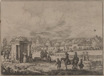 A primavera em Watroz, c.1650 (gravura) de Allart van Everdingen