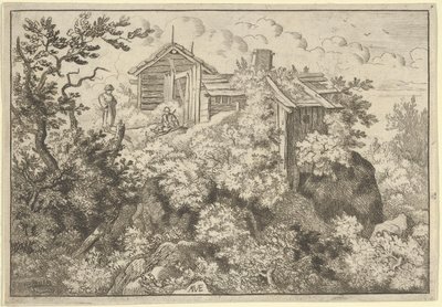 As Três Casas da Colina, século XVII. de Allart van Everdingen