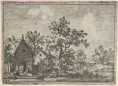 Os dois barris antes de uma cabana, século XVII. de Allart van Everdingen