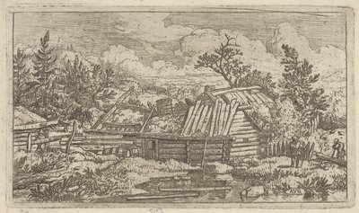 As Duas Vigas Flutuando na Água, Século XVII. de Allart van Everdingen