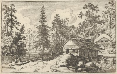 A Mulher Olhando para o Barco, século XVII. de Allart van Everdingen