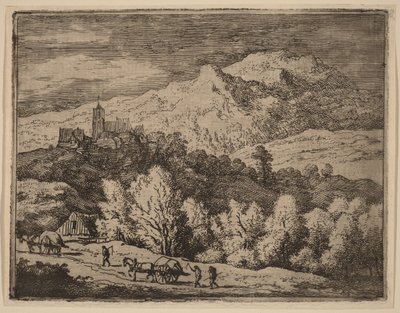 Dois carros de bois de Allart van Everdingen
