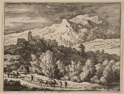 Dois carros de bois de Allart van Everdingen