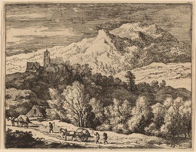 Duas carroças, provavelmente c. 16451656. de Allart van Everdingen