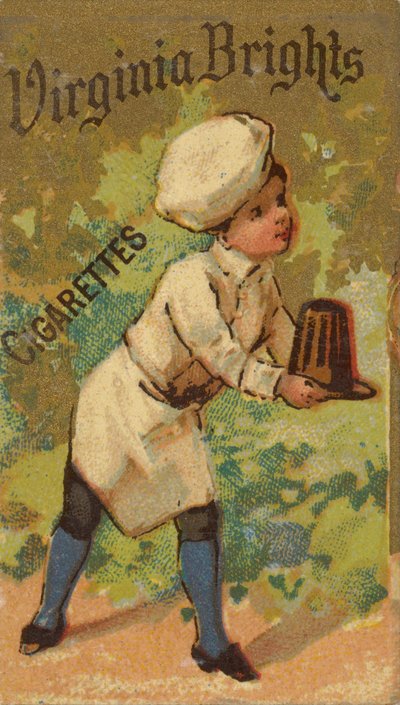 Da série Girls and Children N64 promovendo cigarros Virginia Brights para Allen &..., 1886. de Allen and Ginter