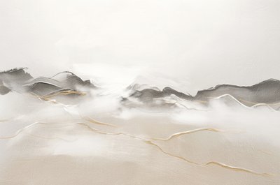 Paisagem Dourada Abstrata de Alma