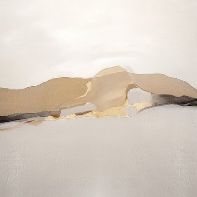 Paisagem Abstrata Dourada de Alma