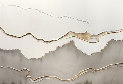 Paisagem em Camadas Douradas de Alma