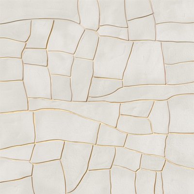 Padrão Branco Dourado Orgânico de Alma