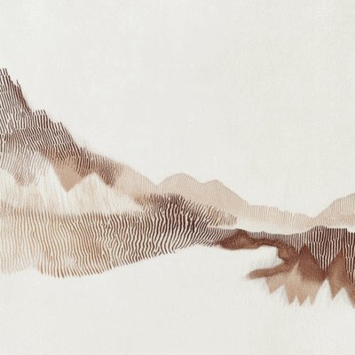 Cordilheiras texturizadas de Alma