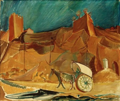 Paisagem espanhola com carruagem de Alma Del Banco