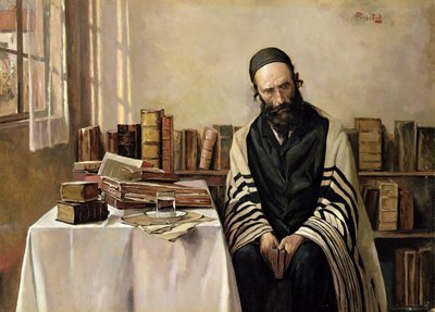 Um rabino no seu escritório de Alois Heinrich Priechenfried
