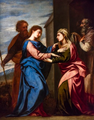 A Visitação, cerca de 1655 (óleo sobre tela) de Alonso Cano