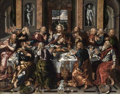 A Última Ceia, cerca de 1588. de Alonso Vázquez