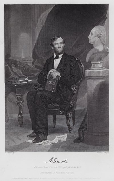 Abraham Lincoln (gravura) de Alonzo (after) Chappel